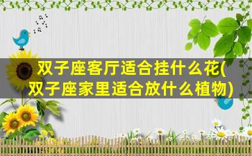 双子座客厅适合挂什么花(双子座家里适合放什么植物)