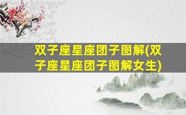 双子座星座团子图解(双子座星座团子图解女生)