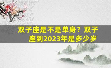 双子座是不是单身？双子座到2023年是多少岁