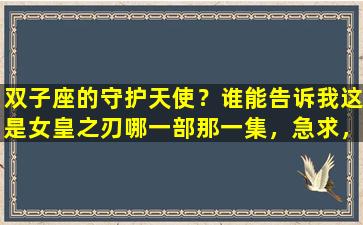 双子座的守护天使？谁能告诉我这是女皇之刃哪一部那一集，急求，比较好把没有修正的发到我的邮箱