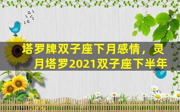 塔罗牌双子座下月感情，灵月塔罗2021双子座下半年