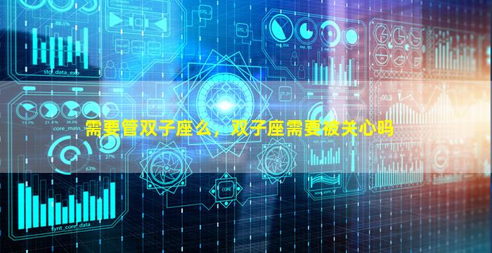 需要管双子座么，双子座需要被关心吗